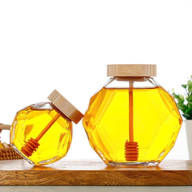 پارچ شش ضلعی شیشه ای بدون هوا